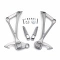 Httmt- Rear Passenger Foot Pegs Footrest Bracket Fit Compatible With Ninja Zx10r 2011-2014 Color Silver P N Mt390-048-sr