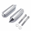 Httmt- Chrome Billet Aluminum Extended Spike Frame Slider Protector For 2004-2012 Yamah Fz-6 Fz-6s 600 P N Mt290-017-cd 