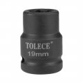 Uxcell 3 4-inch Drive By 19mm 6-point Shallow Impact Socket For Ratchets Torque Electric Wrenches Cr-mo Metric
