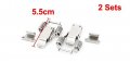 Uxcell 5 5cm Length Stainless Steel Toggle Latch Catch Silver Tone 2-pack