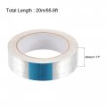 Uxcell Fiberglass Aluminum Foil Tape High Temperature For Hvac Patching Hot Cold Air Ducts Heat Reflective Adhesive 30mmx20m