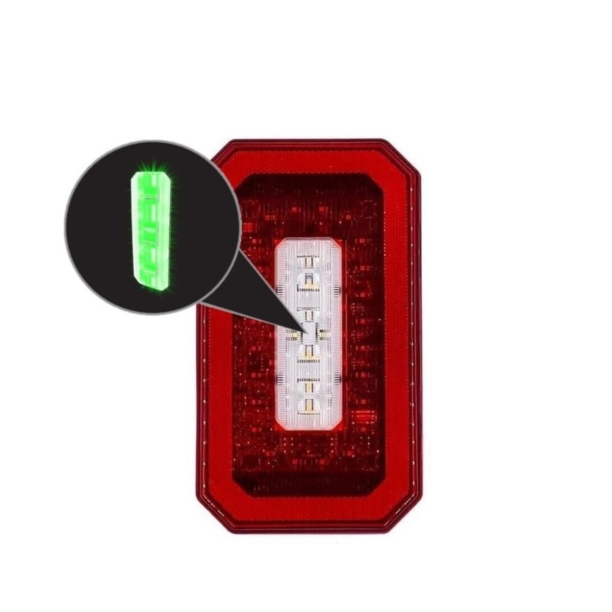Knapheide 33280790 Led Surface Mount Lig With Integrated S T T B U Strobe- Green