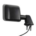Black Driver Side View Mirror Textured With Power Adjustment Manual Folding Heated Compatible For 2007-2017 Jeep Wrangler