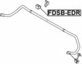 Febest Anti Roll Bar Bush Fdsbedr 