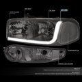 Auto Dynasty 4pcs Led Drl Headlights And Bumper Lamp Compatible With Gmc Sierra Yukon Xl 1500 Denali 01-07 Driver Passenger