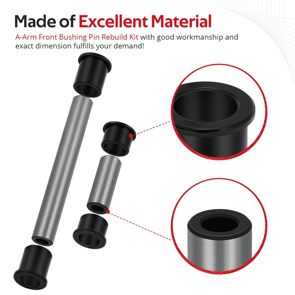 A Arm Front Bushing Pin Rebuild Kit For Kawasaki Brute Force 650 750 4x4i Kvf650 Kvf750 2005 2023