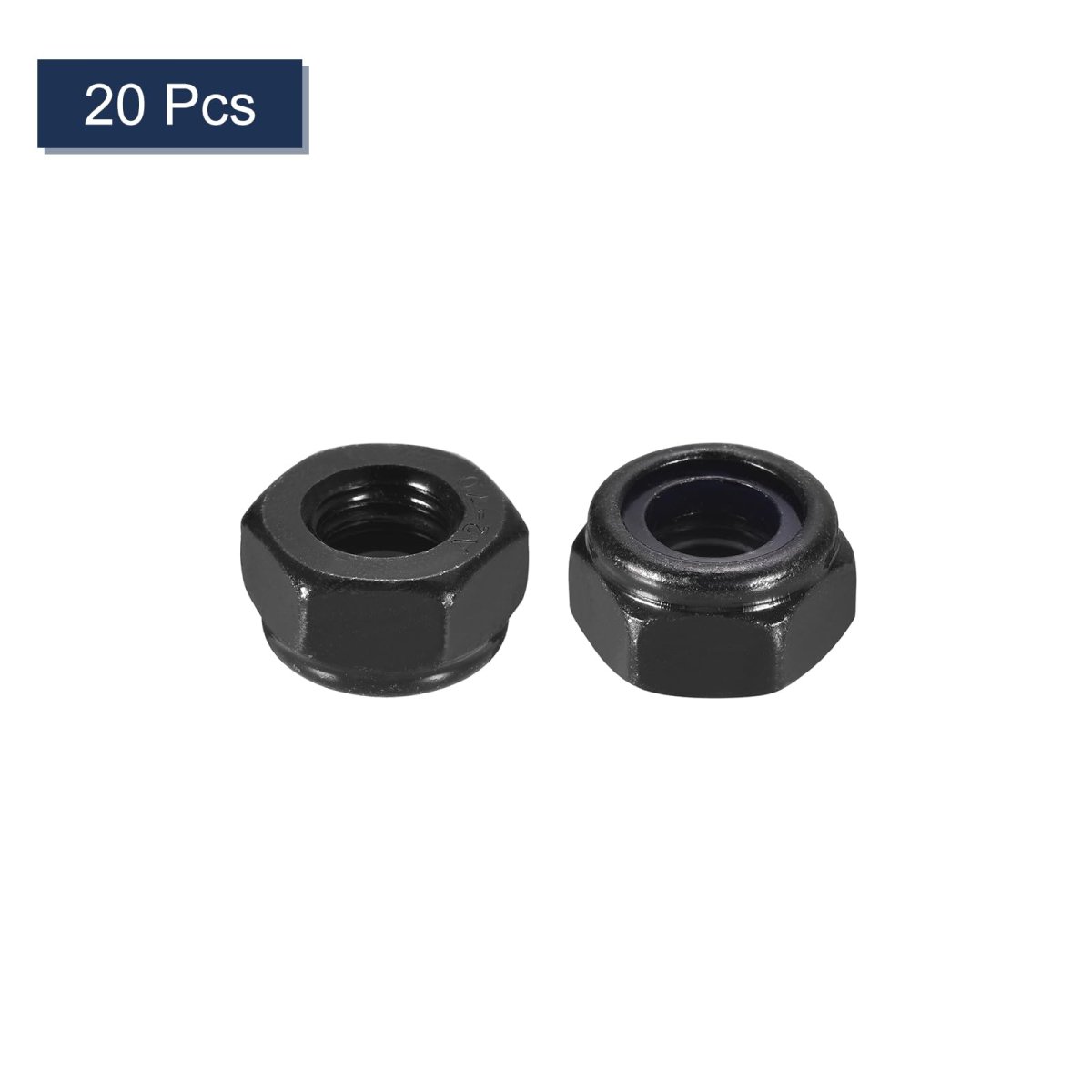20pcs M10 X 1 5 Nylon Insert Hex Lock Nuts 304 Stainless Steel Self-locking Stop Nut For Industrial Construction Fasteners