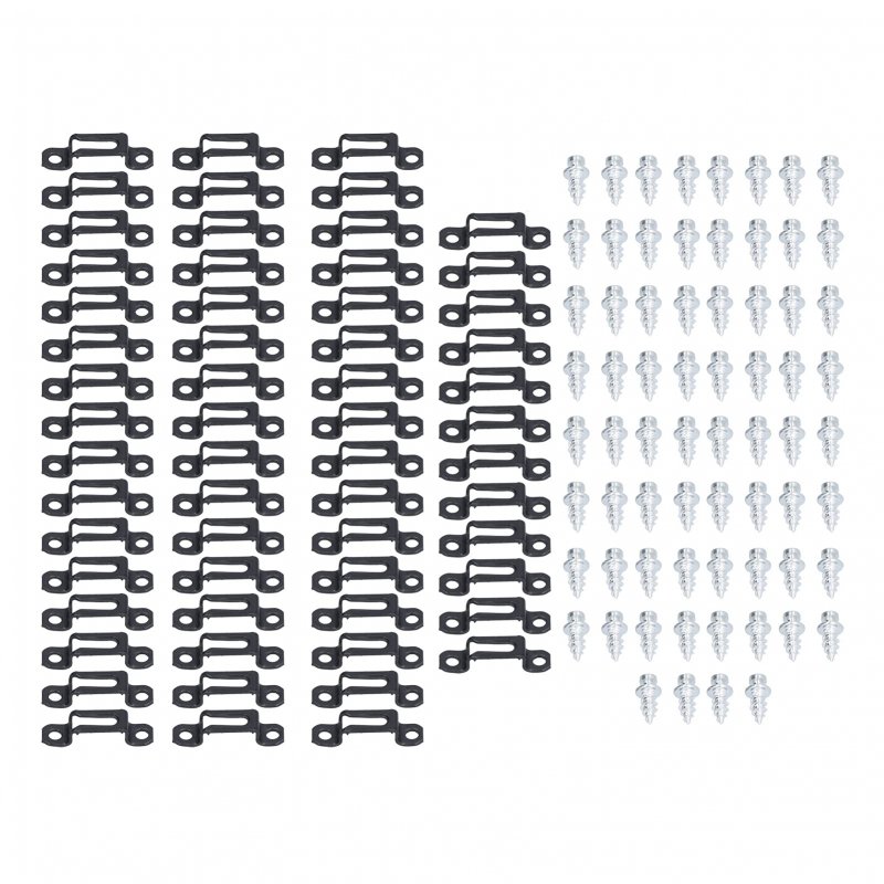 60 Set 2in 1 Furniture Concealed Connector Slide Buckle Fastener Connecting For Cabinet Wardrobe Combination Accessories Half