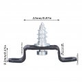 60 Set 2in 1 Furniture Concealed Connector Slide Buckle Fastener Connecting For Cabinet Wardrobe Combination Accessories Half