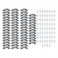 60 Set 2in 1 Furniture Concealed Connector Slide Buckle Fastener Connecting For Cabinet Wardrobe Combination Accessories Half