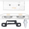 60 Set 2in 1 Furniture Concealed Connector Slide Buckle Fastener Connecting For Cabinet Wardrobe Combination Accessories Half