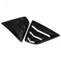 X Autohaux 1 Pair Rear Side Window Louvers Air Vent Cover Glossy Black For Toyota Camry 2018 2019 2020 2021 2022