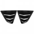 X Autohaux 1 Pair Rear Side Window Louvers Air Vent Cover Glossy Black For Toyota Camry 2018 2019 2020 2021 2022