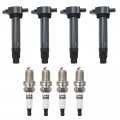 Ignition Coil Pack And Iridium Spark Plug Set Of 4 Uf557 4606824ab For Dodge Jeep Chrysler Caliber Journey Patriot Compass 1 8l 