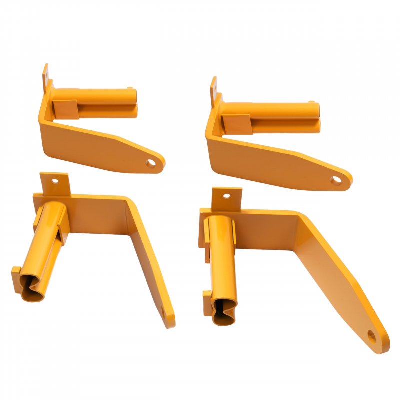 Hecasa Universal Stake Pocket Camper Tie Down For Full-size Pickups Downs Orange 4pcs