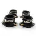 4pcs Carburetor Intake Manifold Boot For Yamaha Fj1100 1984-85 Fj1200 1986-93 Fj1200a With O-rings Clamps