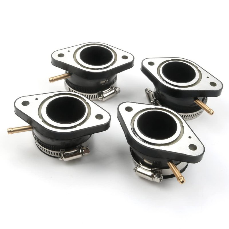 4pcs Carburetor Intake Manifold Boot For Yamaha Fj1100 1984-85 Fj1200 1986-93 Fj1200a With O-rings Clamps
