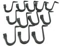 Amish Wrought Iron Hooks-hammerins-one Dozen Large-hand 