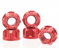 Autobahn88 Motorcycle Sprocket Nut Dress-up Kit Compatible With Aprilia Pegaso 650 Ie 2001-2010 Red Set Of 6