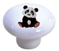 Carolina Hardware And Decor 1850 Baby Panda Bear Ceramic Cabinet Drawer Knob 