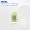 Acropix Blower Motor Resistor Replacement Fit For Ford Focus Pack Of 1 White Silver Tone Green