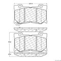 Stoptech 103 13460 Brake Pad Ceramic 