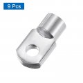 Uxcell Gas Spring Strut M8 Joint Fitting Female Threaded Connectors Steel Silver Tone 9pcs