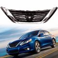 Front Bumper Grille Assembly Black Chrome Replacement For 2016 2017 2018 Altima Sedan 4-door