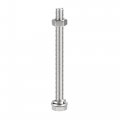 Uxcell M10 X 120mm Hex Head Screws Bolts Nuts Flat Lock Washers Kits 304 Stainless Steel Fully Thread Hexagon 4 Sets