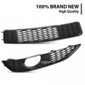 G-plus Upper Lower Bumper Fog Light Grill Cover Frame 4pcs Compatible With Audi Q7 S-line N S 2009-2015 Fits Sports 4l
