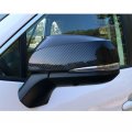 Xiter 2pcs Abs Carbon Fiber Style Rearview Mirror Cover Door Side Moulding Trim Generation For Toyota Rav4 2019 2020 2021 2022