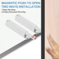 2 Pcs Magnetic Push Latches For Cabinet Door 3 82x0 67 Inch To Open Latch Hardware Hidden Release Drawer Pull On Closet Touch