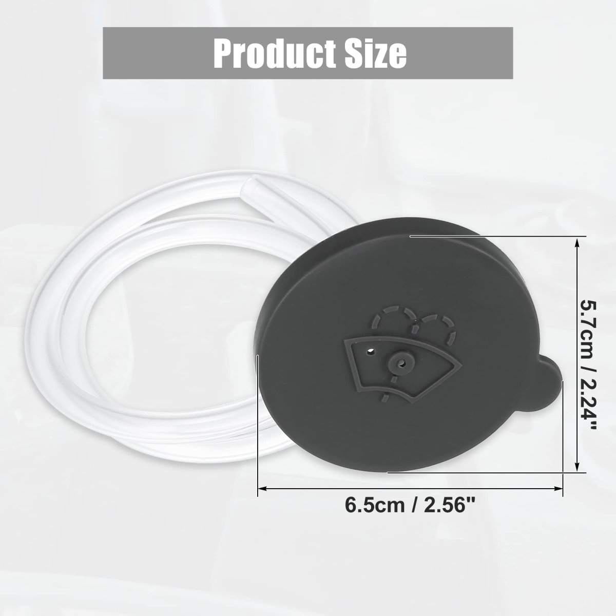 2pcs B8913-jg000 Gray Windshield Wiper Washer Fluid Reservoir Tank Bottle Cap Cover For Nissan Rogue 2008-2013