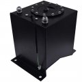 Wflnhb Fuel Cell Tank 2 5 Gallon Lightweight Polished Aluminum Race Drift W Level Sender Square Transfer 9 4l Street Strip