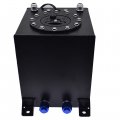 Wflnhb Fuel Cell Tank 2 5 Gallon Lightweight Polished Aluminum Race Drift W Level Sender Square Transfer 9 4l Street Strip