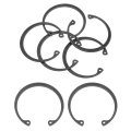 5pcs 2-1 8 Internal Retaining Ring Circlip 65 Mn Spring Steel Snap Rings C-clips For Grooved Shafts Studs Black 