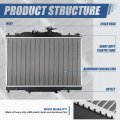 Sensor Port Model Dpi 13585 Factory Style 1-row Cooling Radiator For Mazda Cx-3 2016-2019 Aluminum Core