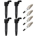 Suitable 2013-2015 For Chevrolet Spark 1 2l L4 Automotive Replacement Ignition Coils-pins Uf725 Set Of 4 With 4 Iridium Plugs