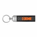 Ipick Image 100 Real Carbon Fiber Leather Strap Key Chain With Black Stitching For Hemi 426 In
