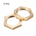 Uxcell G3 8 Lock Nut Hex Brass Female Locknut For Plumbing 4pcs