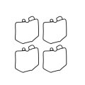 4 Pcs Motorcycle Carburetor Repair Kits Replacement For 1981-1982 Honda Cb650 Cb650c Cb650sc