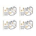 4 Pcs Motorcycle Carburetor Repair Kits Replacement For 1981-1982 Honda Cb650 Cb650c Cb650sc 