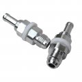 2 Pack -6an Male Flare Bulkhead To 5 16 Hose Barb Fuel Tank Fitting 6an 6 An
