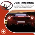 Led Rear 3rd Brake Light Strip 40 In Car With Drl Drive Turn Signal Flash Flow Modes
