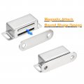 Uxcell 4 Set Magnetic Door Catch Stainless Steel Cabinet Catches 1 77 Closet Latch For Home Kitchen Cupboard Furniture Doors