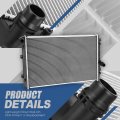 Dpi 13466 Factory Style 1-row Cooling Radiator Compatible With Vw Passat 2 0l Tdi At Mt 2012-2014 Aluminum Core