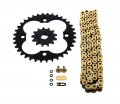 Fits Honda Trx250r 250r 520-92 Gold O Ring Chain Sprocket Black 13 36