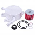 Transmission Oil Fluid Cooler And Atf Filter Set For Honda Accord 2003-2007 Acura Tl 2004-2006 With O-rings