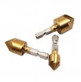 Driak 3pc 1 4 Hex Shank 5 Blade Countersink Drill Bit Set For Wood Quick Change