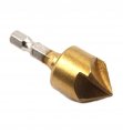 Driak 3pc 1 4 Hex Shank 5 Blade Countersink Drill Bit Set For Wood Quick Change